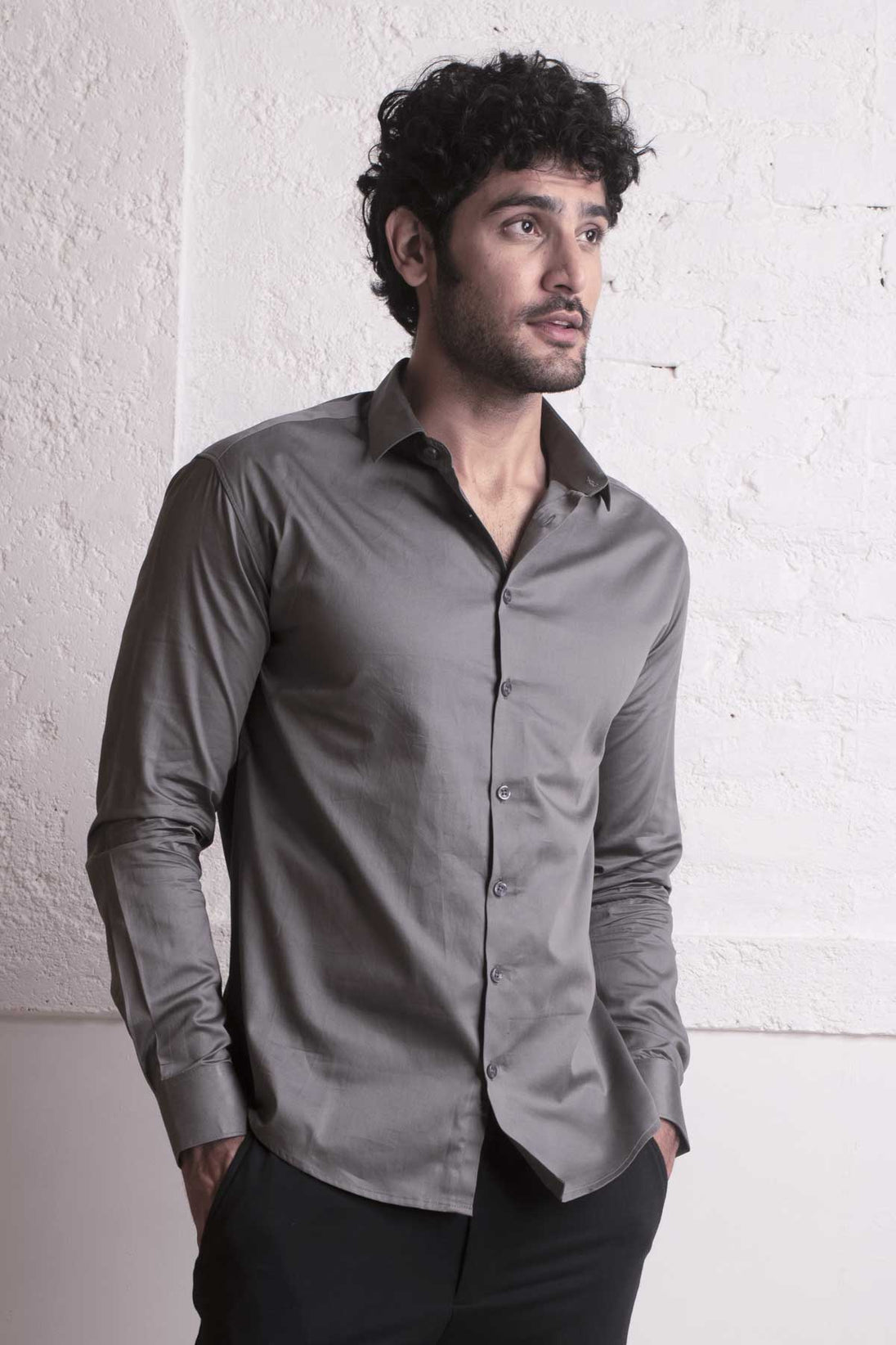 A Gray shirt